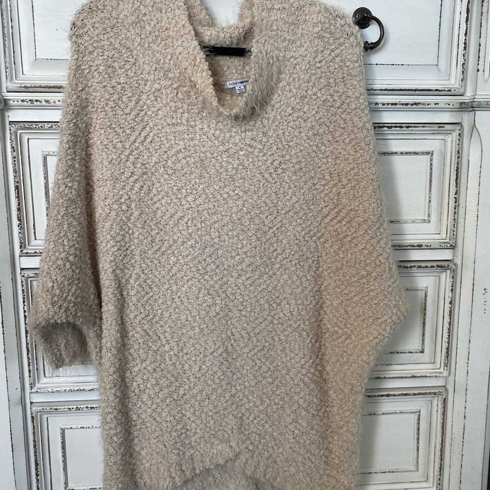 Oversized off shoulder sweater
